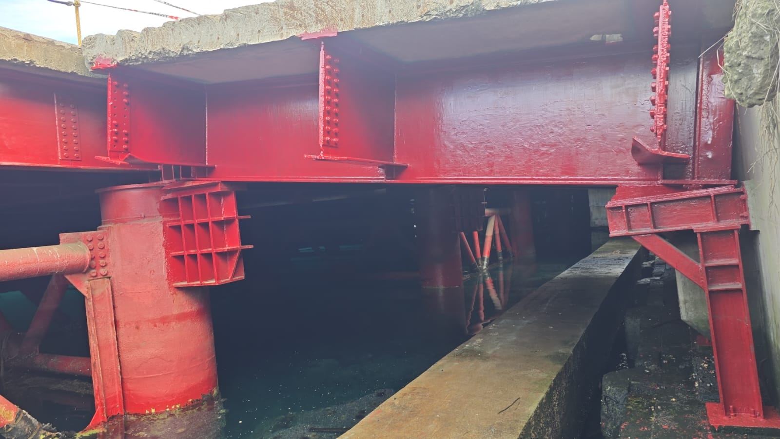 Tratamiento de superficies en terreno · Vigas Sitio 1 SVTI