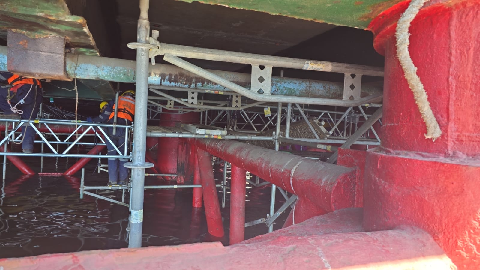 Terminación en zona operativa · Vigas Sitio 1 SVTI