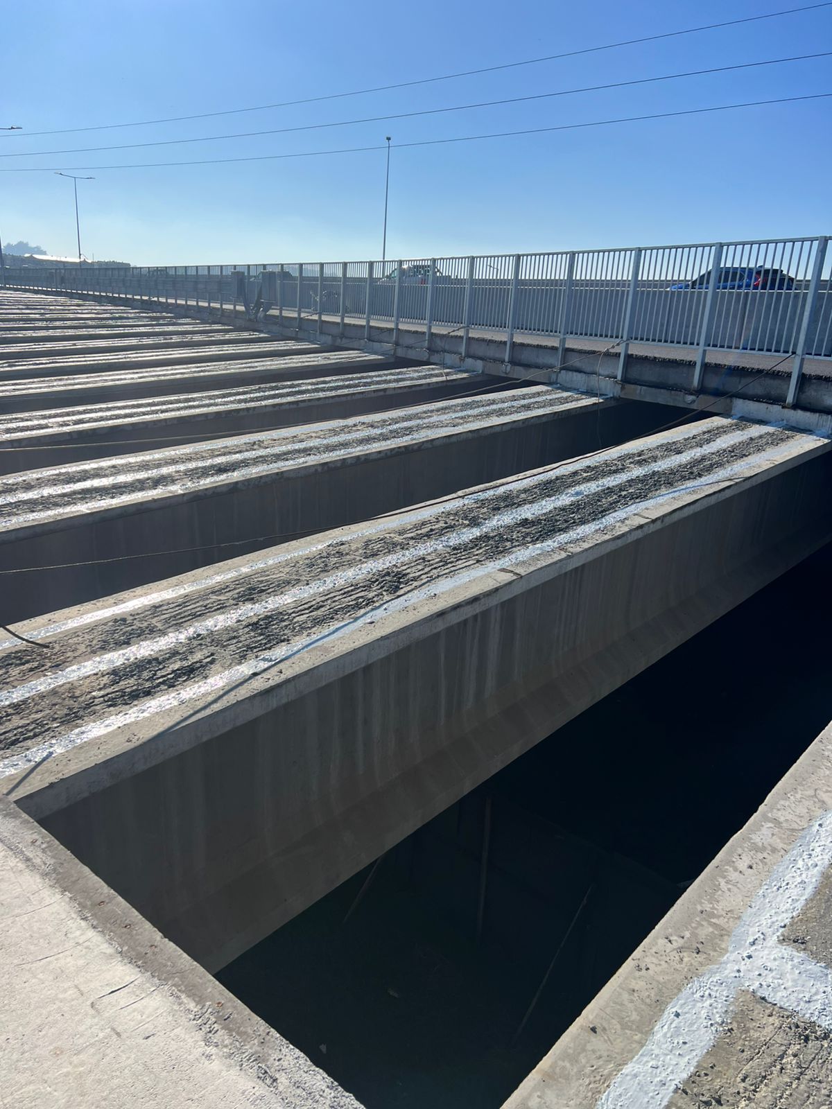 Protección superior en viaducto · Protección Superior Vigas Viaducto Hualpén