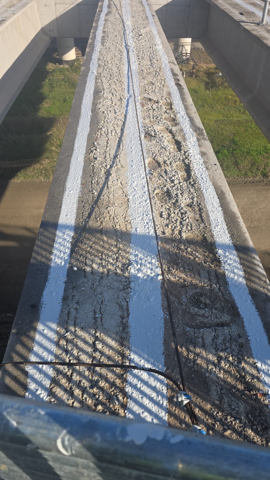 Tratamiento de superficie superior · Protección Superior Vigas Viaducto Hualpén