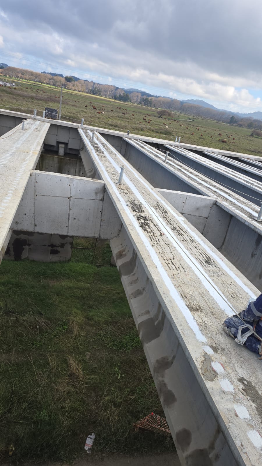 Protección anticorrosiva de vigas · Protección Superior Vigas Viaducto Hualpén